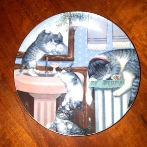 Vintage collectors plate. Kitties.